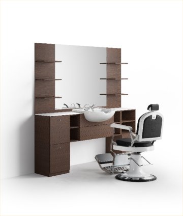 Pietranera Lohhman Wet Station with 5'60 Barber Chair