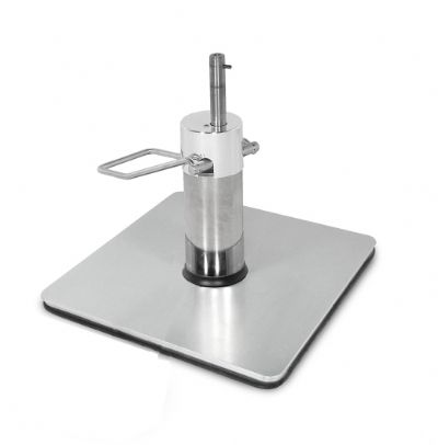 Collins Square Hydraulic Base in Silver