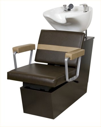 Collins #98ES Electric Shampoo Chair w/ Kickout Legrest