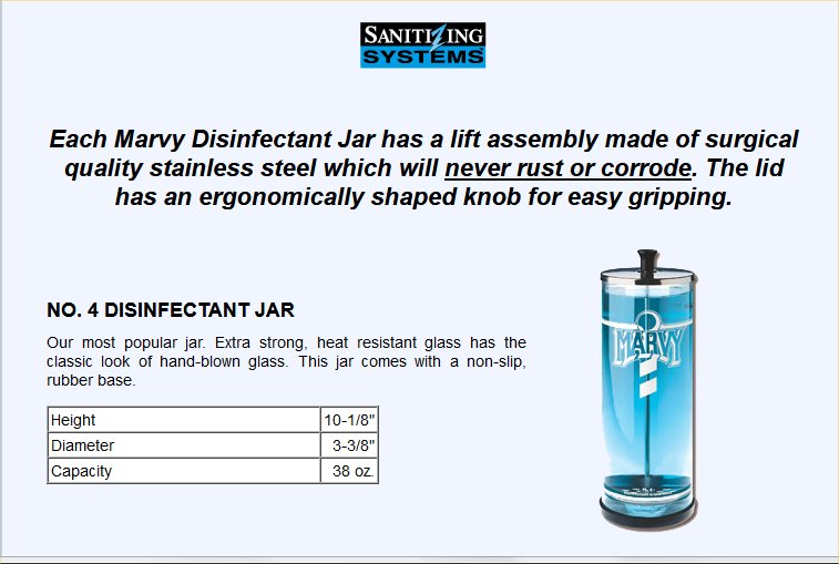 Mar-V-Cide Disinfectant Jars