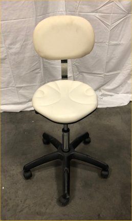 Salon Stool with Backrest